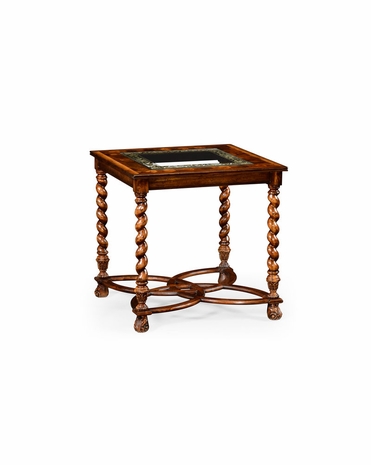 492953 Jonathan Charles Windsor Oyster & églomisé Side Table
