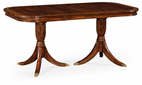 492960-65L-MAH Jonathan Charles Regency dining table (Fixed Top)