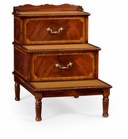 493001-MAH Jonathan Charles Buckingham Mahogany Bed Steps