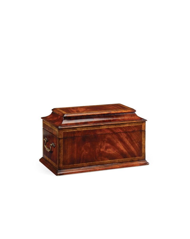 493002 Jonathan Charles Buckingham Crotch Mahogany Coffer Box