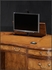 493013 Jonathan Charles Windsor Walnut Kidney Pedestal Desk