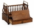 493022 Jonathan Charles Country Farmhouse Double Sided Walnut Table Book Stand With Reading Slide