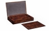 493033 Jonathan Charles Buckingham Placemats Box With Patchwork Crotch Mahogany Veneer
