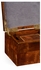 493046 Jonathan Charles Buckingham Drinks Coasters Box With Patchwork Crotch Mahogany Veneer