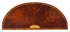 493076 Jonathan Charles Buckingham Crotch Mahogany Demilune Sideboard With Marquetry