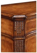 493087 Jonathan Charles Special Order Walnut Double Serpentine Sideboard