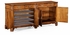 493088-CWM Jonathan Charles Windsor Walnut Double Serpentine Sideboard