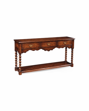 493106 Jonathan Charles Country Farmhouse Tudor Style Console (Large)