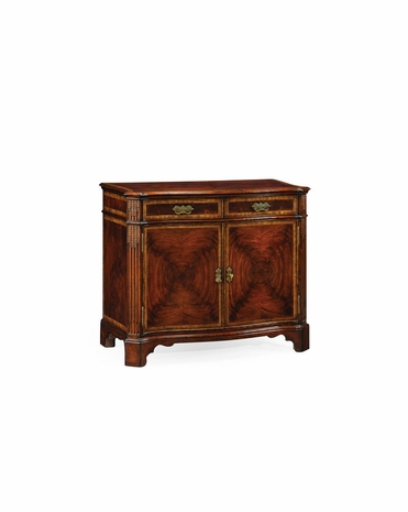 493132 Jonathan Charles Special Order Mahogany Serpentine Two Door Cabinet
