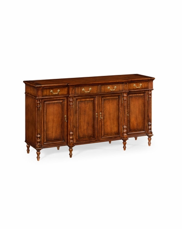 493160 Jonathan Charles Country Farmhouse Breakfront Sideboard With Features For Home Entertainment