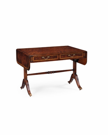 493170 Jonathan Charles Buckingham Regency Mahogany Folding Library Table
