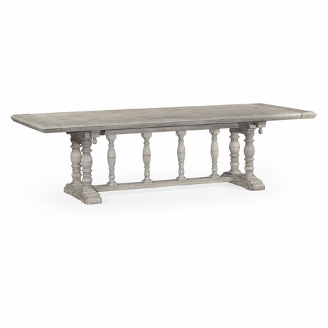 493173-108L-GYO Jonathan Charles Sherwood Oak Elizabethan Greyed Oak Dining Table