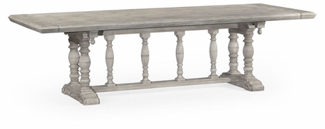 493173-108L-GYO Jonathan Charles Sherwood Oak Elizabethan Greyed Oak Dining Table