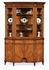 493188 Jonathan Charles Special Order Starburst Walnut Display Cabinet