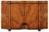 493188 Jonathan Charles Special Order Starburst Walnut Display Cabinet