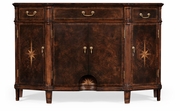 493190-ACW Jonathan Charles Tribeca Starburst Dark Walnut Side Cabinet