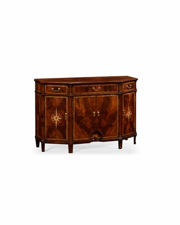 493190 Jonathan Charles Buckingham Mahogany Starburst Side Cabinet