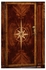493190-MAH Jonathan Charles Starburst Mahogany Side Cabinet