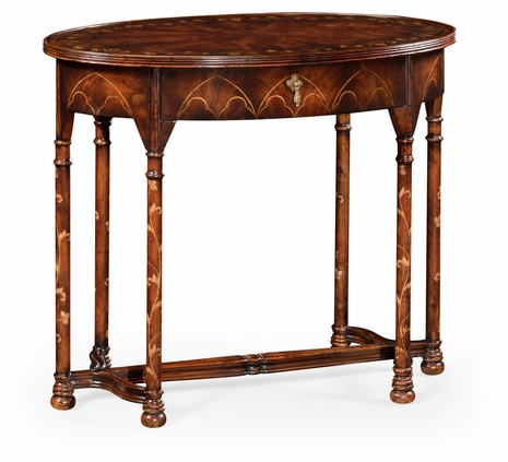 493215 Jonathan Charles Buckingham "Gothic" Mahogany Side Table