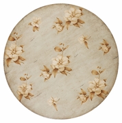493218 Jonathan Charles Country Farmhouse Distressed Painted Floral Tilting Table