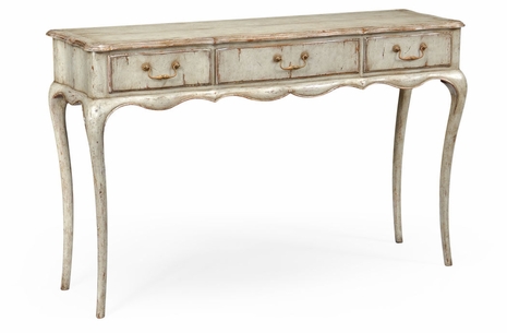493222-PCS Jonathan Charles Country Farmhouse French Provincial Grey Painted Console