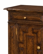 493223 Jonathan Charles Tudor Oak Tudor Style Oak Side Cabinet
