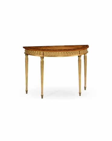 493226 Jonathan Charles Special Order Gilt Demilune Console
