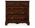 493227-TDO Jonathan Charles Linenfold dark oak chest of drawers