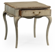 493243 Jonathan Charles Special Order Grey Rub-Through Square Side Table