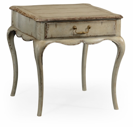 493243 Jonathan Charles Special Order Grey Rub-Through Square Side Table