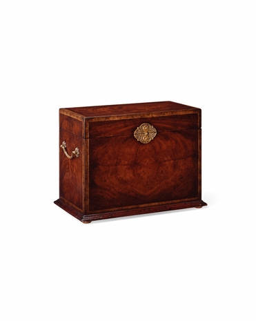 493281 Jonathan Charles Buckingham Crotch Mahogany Jewelry Tall Box