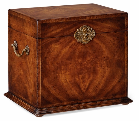 493282-CWM Jonathan Charles Buckingham Crotch Walnut Jewelry Tall Box