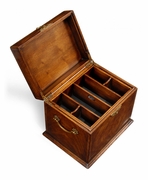 493282-CWM Jonathan Charles Buckingham Crotch Walnut Jewelry Tall Box