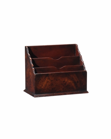 493290 Jonathan Charles Buckingham Mahogany Letter Rack (Large)