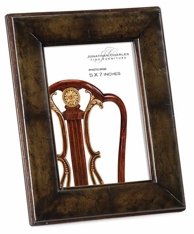 493320 Jonathan Charles Windsor Green Leather Picture Frame (5"x7") Package of Six Only