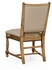 493323-SC-LNO-F001 Jonathan Charles Sherwood Oak Natural Oak Country Side Chair Fabric Upholstery