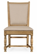 493323-SC-LNO-F001 Jonathan Charles Sherwood Oak Natural Oak Country Side Chair Fabric Upholstery