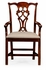 493330-AC-MAH-F001 Jonathan Charles Chippendale style classic mahogany chair (Arm)