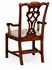 493330-AC-MAH-F001 Jonathan Charles Chippendale style classic mahogany chair (Arm)
