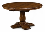 493372 Jonathan Charles Tudor Oak Extending Oak Country Table (48")