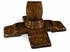 493372 Jonathan Charles Tudor Oak Extending Oak Country Table (48")