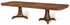 493380 Jonathan Charles Buckingham Curved Pedestal Extending Dining Table