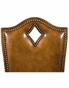 493385 Jonathan Charles Country Farmhouse High Back Playing Card "Diamond" Chair (Side)