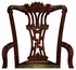 493406 Jonathan Charles Special Order Mahogany "Chinese Chippendale" Dining Chair (Arm)