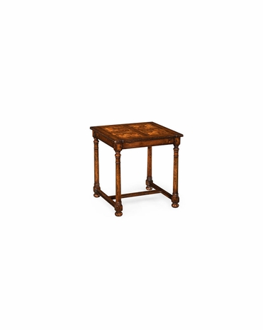 493411 Jonathan Charles Huntingdon Square Oyster Parquet Side Table