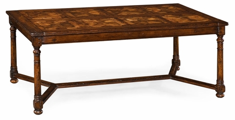 493413-WCD JC Edited Huntington Rectangular Parquet Oyster Coffee Table
