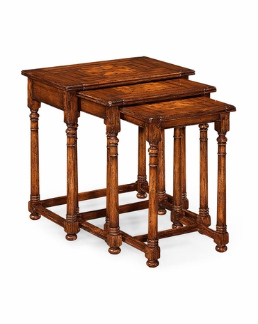 493429 Jonathan Charles Huntingdon Nest of Three Oyster Tables