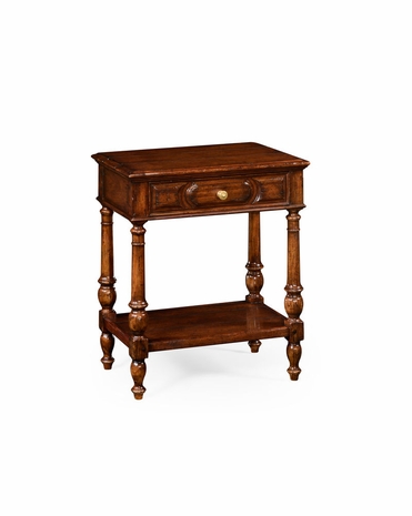 493455 Jonathan Charles Country Farmhouse Country Style Walnut Side Table