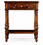 493455-WAL Jonathan Charles Country style walnut side table