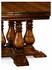 493466-54D-MFW JC Edited Huntington 54" Country Walnut Round Extending Dining Table